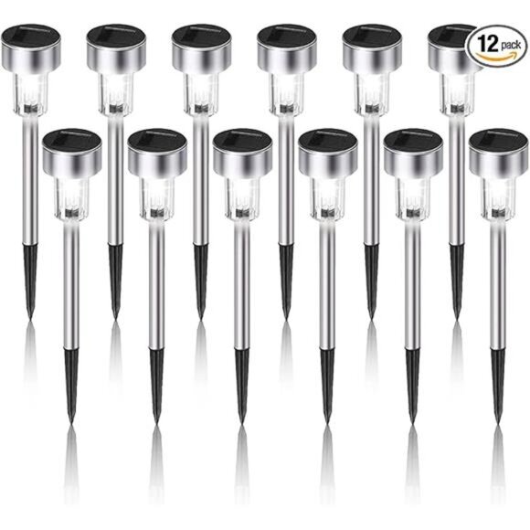 Solar Lights Outdoor Waterproof LED Garden Pathway Patio Lawn Landscape Lighting - Picture 8 of 8